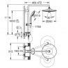 Grohe Vitalio Joy sprchový systém 310 3jet s termostatom, 3 prúdy, chróm 26403002