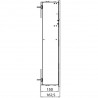 EMCO Asis Module Pure skrinka na zabudovanie 170 x 730 alpská biela 975551301