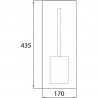 EMCO Asis Module Pure skrinka na zabudovanie 170 x 435 čierna 975551405