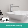 Hansgrohe Vernis Shape umývadlová batéria 190 s odtokovou súpravou s tiahlom, EcoSmart, chróm, 71562000