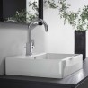 Hansgrohe Vernis Shape umývadlová batéria s otočným výtokom a s odtokovou súpravou s tiahlom, EcoSmart, chróm, 71564000