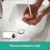 Hansgrohe Vernis Blend páková umývadlová batéria 190 s izolovanm vedením vody, s odtokovou súpravou s tiahlom, EcoSmart, chróm