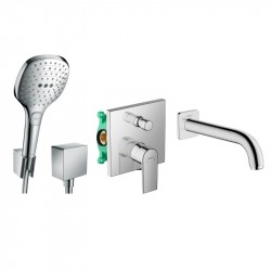 Hansgrohe VERNIS Shape zostava s vaňovým výtokom a ruč sprch chróm 422212