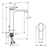 Hansgrohe Vivenis umývadlová batéria 250 pre umývadlovú misu, s odtokovou súpravou a tiahlom chróm, 75040000