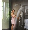 Hansgrohe Fixfit sprchové kolienko S so spätným ventilom, kartáčovaný bronz, 26453140