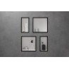 HANSGROHE XtraStoris Individual výklenok do steny matná biela s designovým rámom 300 x 300 x 100 mm kartáčovaný bronz 56099140