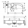 Hansgrohe Vivenis vaňová batéria na stenu matná biela, 75420700