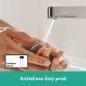 Hansgrohe Finoris stojánkový ventil 100 pre studenú vodu, EcoSmart, chróm, 76013000