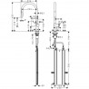 Hansgrohe Talis M54 drezová batéria 210 2jet s vyťahovacou sprškou, sBox chróm, 72801000