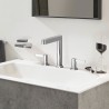 Hansgrohe Finoris 3-otvorová umývadlová batéria 160 s výpusťou Push-Open chróm, 76034000