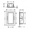 HANSGROHE XtraStoris Individual výklenok do steny kartáčovaná nerezová oceľ s designovým rámom 300 x 150 x 100 mm kartáčovaná n