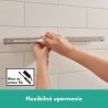 Hansgrohe WallStoris balíček: ručná sprcha 105 3jet EcoSmart Activation, sprchová tyč 70 cm, sada pre odkladanie, 24291700