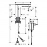 Hansgrohe Vernis Blend umývadlová batéria elektronická s vopred nastavenou teplotou, 230V chróm, 71501000