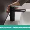 Hansgrohe Vernis Blend páková umývadlová batéria 100 s odtokovou súpravou s tiahlom, EcoSmart, matná čierna, 71551670