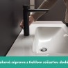 Hansgrohe Vernis Blend páková umývadlová batéria 190 s odtokovou súpravou s tiahlom, EcoSmart, matná čierna, 71552670