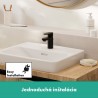 Hansgrohe Vernis Shape umývadlová batéria 70 s odtokovou súpravou s tiahlom, EcoSmart, matná čierna, 71560670