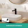 Hansgrohe Vernis Shape umývadlová batéria 190 s odtokovou súpravou s tiahlom, EcoSmart, matná čierna, 71562670