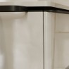 Hansgrohe Xelu Q skrinka pod umývadlo na dosku 1560 x 550 mm so 4 zásuvkami, biela s vysokým leskom, rukoväť matná čierna, 5409