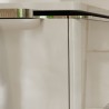 Hansgrohe Xelu Q skrinka pod zápustné umývadlo na dosku 980 x 550 mm s 1 zásuvkou, biela s vysokým leskom, rukoväť chróm, 54058