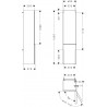 Hansgrohe Xelu Q vysoká skrinka 400 x 350 mm, pánty vpravo, biela s vysokým leskom, 54139000