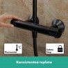 Hansgrohe Vernis Blend sprchový systém Showerpipe 240 1jet EcoSmart, s termostatom, matná čierna, 26428670