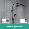 Hansgrohe Vernis Shape sprchový systém Showerpipe 240 1jet, s vaňovým termostatom, matná čierna, 26900670