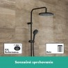 Hansgrohe Vernis Blend sprchový systém Showerpipe 240 1jet, s vaňovým termostatom, matná čierna, 26899670