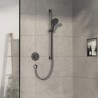 HANSGROHE ShowerSelect Comfort S batéria sprchová podomietková termostatická pre 1 spotrebič kartáčovaný čierny chróm 15553340