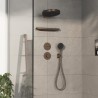 HANSGROHE ShowerSelect Comfort S ventil podomietkový pre 3 spotrebiče kartáčovaný bronz 15558140