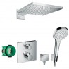 Hansgrohe Raindance E 26238000 sprchový systém s termostatom Ecostat Square 15714000 chróm, 26238CT21