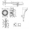 Hansgrohe Raindance E 26238000 sprchový systém s termostatom Ecostat Square 15714000 chróm, 26238CT21