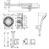 Hansgrohe Raindance E 26238000 sprchový systém s termostatom ShowerSelect Square 15763000 chróm, 26238CT41