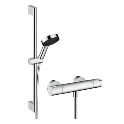 Hansgrohe ECOSTAT sprchový SET 2v1 termostatická batéria 13211000 so sprchovým setom 3jet 65cm 24161000 chróm, 433147