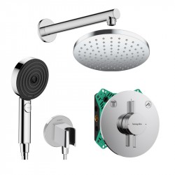 Hansgrohe DuoTurn S sprchový systém s hlavovou a ručnou sprchou PULSIFY 3jet EcoSmart, chróm 442503