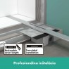 Hansgrohe RainDrain Flex sprchový žľab 900 skrátiteľný, do priestoru, vrchná sada, chróm, 56045000