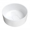 OMNIRES Cadence M+ umývadlo na dosku 42 x 19 cm bez prepadu gloss white CADENCER420BP