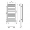 ZEHNDER Zeta radiátor 1200 x 500 mm pre teplovod/kombi prevádzku biela lesklá, ZET-120-050