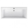 VILLEROY & BOCH Squaro Edge 12 duo vaňa 170 x 75 cm biela, Quaryl, UBQ170SQE2DV-01