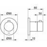 KEUCO Ixmo termostatická batéria pod omietku, chróm, 59553010001