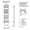 ZEHNDER Aura radiátor 775 x 500 rovný chróm PBCN-080-050