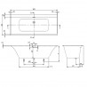 VILLEROY & BOCH Subway 3.0 vaňa obdĺžniková 180 x 80 cm, alpská biela Quaryl UBQ180SBW2DV01