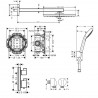 Hansgrohe Raindance E 26238000 sprchový systém s termostatom Ecostat S 15758000 chróm, 26238CT11