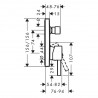 Hansgrohe Finoris vaňová batéria, pod omietku, chróm, 76415000