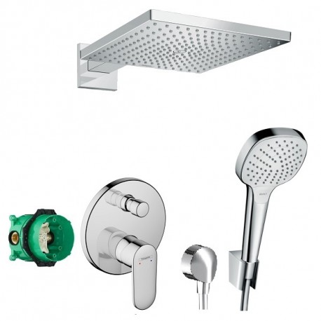 Hansgrohe Raindance E sprchový systém s bat vaňovú Vernis blend chróm, 71466000+26238000+26413400