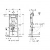 Geberit DUOFIX montážny prvok pre závesné WC, s nádržou Sigma 12, na inštaláciu medzi bočné steny, 111.355.00.5