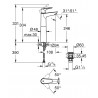 Grohe START set 3v1, umývadlová batéria s výpustou Push-Open, vaňová batéria so sprchovým setom 90 cm chróm, 24208002SET