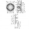 Hansgrohe PULSIFY zostava s hlavovou a ručnou sprchou, Ecosmart, čierna matná, 71466670+24141670+24111670