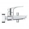 Grohe EUROSMART set 3v1, umývadlová batéria, nástenná vaňová batéria so sprchovým setom 90 cm chróm, 33300002SET