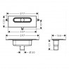 Hansgrohe RainDrain uBox universal základné teleso pre lineárne sprchové žľaby pre zvislú inštaláciu, 01002180