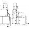 HANSGROHE Aqittura batéria drezová SodaSytem 210 1jet sBox chróm 76836000